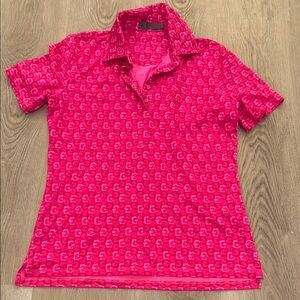 G FORE Women's Pink Polo Shirt